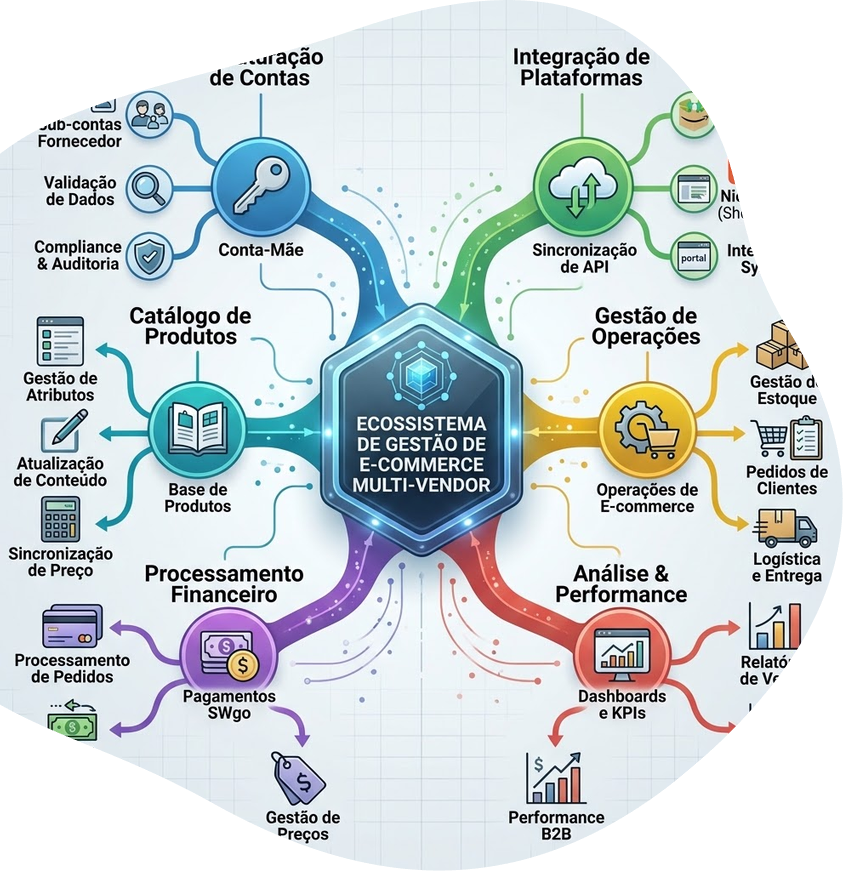Marketplaces e plataformas multi-vendor